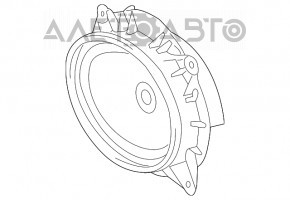 Difuzor ușă față stânga mare Lexus GX470 03-09