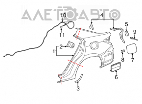 Placă de ventilație stânga Toyota Solara 2.4 04-08