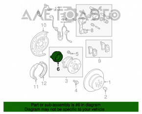 Cablu senzor ABS spate dreapta pentru Lexus ES350 07-12