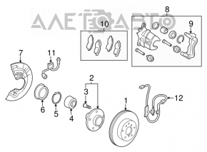 Senzor ABS față stânga Toyota Avalon 13-18