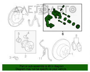 Suport spate stânga Toyota Camry v40 neoriginal.