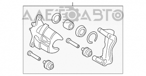 Суппорт передний левый Toyota Camry v40 тип 2