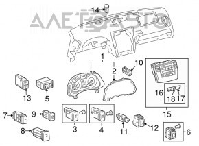 Кнопка зажигания Start-Stop Lexus IS250 IS350 06-13