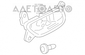 Mânerul ușii interioare din spate stânga pentru Lexus GS300 GS350 GS430 GS450h 06-11, negru