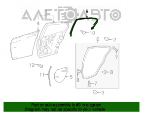 Рамка двери внутренняя задняя правая Lexus GS300 GS350 GS430 GS450h 06-11