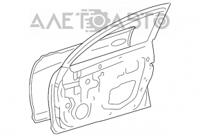 Дверь голая передняя правая Lexus GS300 GS350 GS430 GS450h 06-11 черный 212 тычки, крашенная