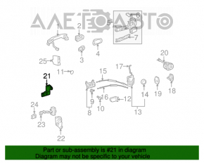 Buclele ușii din față dreapta superioară pentru Lexus GS300 GS350 GS430 GS450h 06-11.