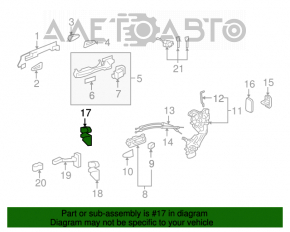 Buclele ușii din spate dreapta inferioară pentru Lexus GS300 GS350 GS430 GS450h 06-11.