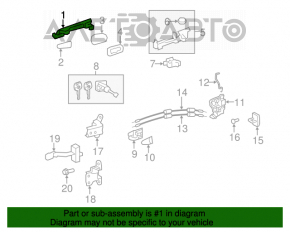 Mânerul ușii exterioare din față stânga pentru Lexus GS300 GS350 GS430 GS450h 06-07 fără cheie