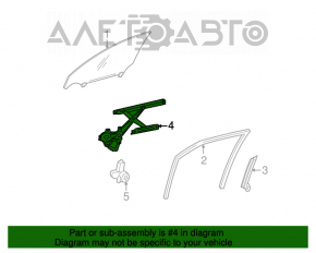 Стеклоподъемник с мотором передний правый Lexus GS300 GS350 GS430 GS450h 06-07