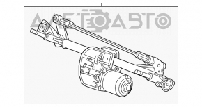 Motorul geamului electric din față dreapta pentru Lexus GS300 GS350 GS430 GS450h 06-07