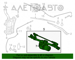 Motorul geamului electric din față dreapta pentru Lexus GS300 GS350 GS430 GS450h 06-07