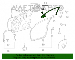 Cadru ușă interioară față dreapta Lexus GS300 GS350 GS430 GS450h 06-11