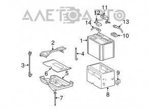 Palet pentru baterie Lexus GS300 GS350 GS430 06-07