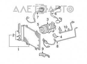 Радиатор кондиционера конденсер Lexus GS300 GS350 GS430 06-11 KOYORAD