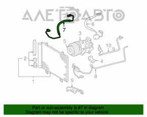 Трубка кондиционера компрессор-конденсер Lexus GS300 GS350 06-09