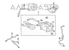 Canistra cu absorbant de cărbune Lexus GS300 GS350 GS430 06-11