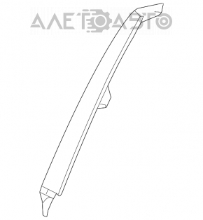 Capac lateral dreapta a scaunelor din spate pentru Lexus GS300 GS350 GS430 GS450h 06-11, negru.