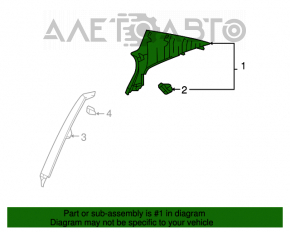 Capac spate dreapta Lexus GS300 GS350 GS430 GS450h 06-07 gri.