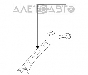 Capacul suportului frontal dreapta superioara pentru Lexus GS300 GS350 GS430 GS450h 06-09, bej.