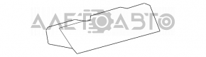 Deflectorul de aer al conductei centrale pentru Lexus GS300 GS350 GS430 GS450h 06-11, negru.