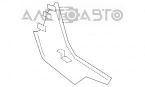 Capacul consolei centrale dreapta pentru Lexus GS300 GS350 GS430 GS450h 06-09, din piele bej.