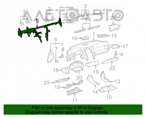 Tubul de subtorpilor pentru întărirea Lexus GS300 GS350 GS430 GS450h 06-11 rwd