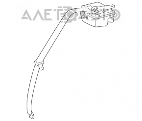 Centura de siguranță din spate dreapta pentru Lexus GS300 GS350 GS430 GS450h 06-07, culoare neagră.