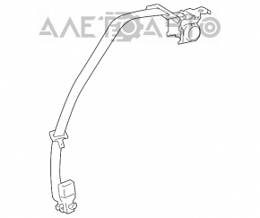 Centura de siguranță centrală spate pentru Lexus GS300 GS350 GS430 GS450h 06-11, neagră.