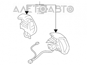 Кнопки управления на руле Lexus GS300 GS350 06-07 коричневые