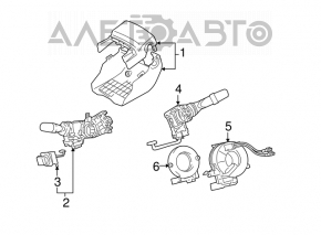 Обрамление рулевой колонки Lexus GS300 GS350 GS430 GS450h 06-11 черн