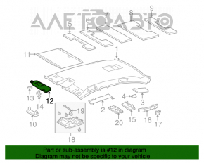 Козырек левый Lexus GS300 GS430 06-07 серый, без крючка, под химчистку