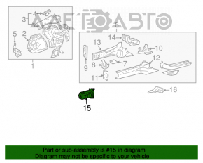 Grila amplificatorului de bara fata dreapta Lexus GS300 GS350 GS430 GS450h 06-11