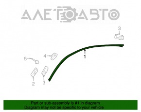 Capota de mucegai pentru acoperișul stâng al mașinii Lexus GS300 GS350 GS430 GS450h 06-11