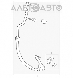 Трубка кондиционера компрессор-печка Ford Escape MK3 13-16 дорест 2.5