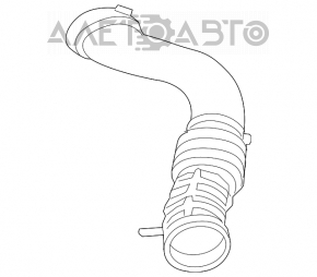 Воздуховод от фильтра Ford Fusion mk5 13-14 1.6Т