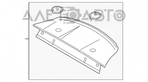 Raftul din spate Ford Mustang mk6 15- negru