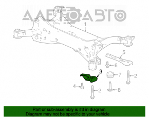 Capacul de protecție a suspensiei spate, dreapta față, pentru Honda Accord 18-22.