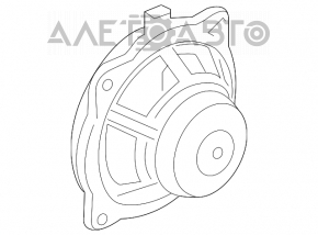 Difuzor spate stânga Hyundai Sonata 15-17