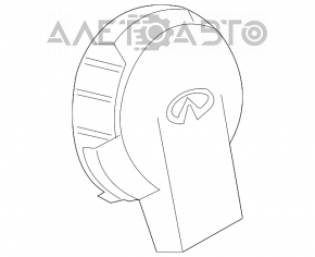 Airbagul de siguranță în volan pentru șoferul Infiniti FX35 FX45 03-08, gri.