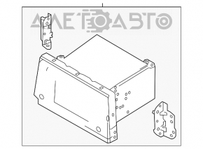 Radio cu casetofon Kia Optima 16 - ecran de 5", crom decolorat