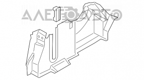 Capacul arcului drept Lincoln MKZ 13-20 negru