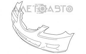 Bara față goală Mazda3 03-08 argintie, lipsă o bucată în partea de jos