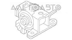 Perna motorului stânga Mazda 3 14-18 BM crăpată.