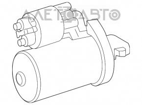 Стартер Mercedes W164 ML W251 R M272