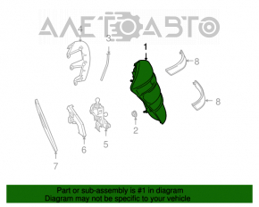 Lampa stânga Mercedes W221 07-09, zgârietură pe parbriz, zgârieturi