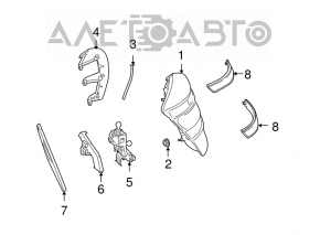 Lampa stânga Mercedes W221 07-09, zgârietură pe parbriz, zgârieturi