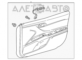 Capacul ușii, cartela din față stânga Toyota Camry v70 18- pânză bej