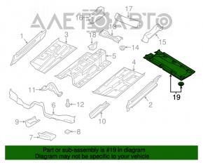 Protecție pentru partea de jos dreapta a VW Tiguan 09-17, lovituri, rupturi.