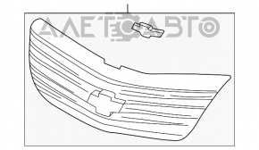 Решетка радиатора grill Chevrolet Impala 01-04 дефект эмблемы